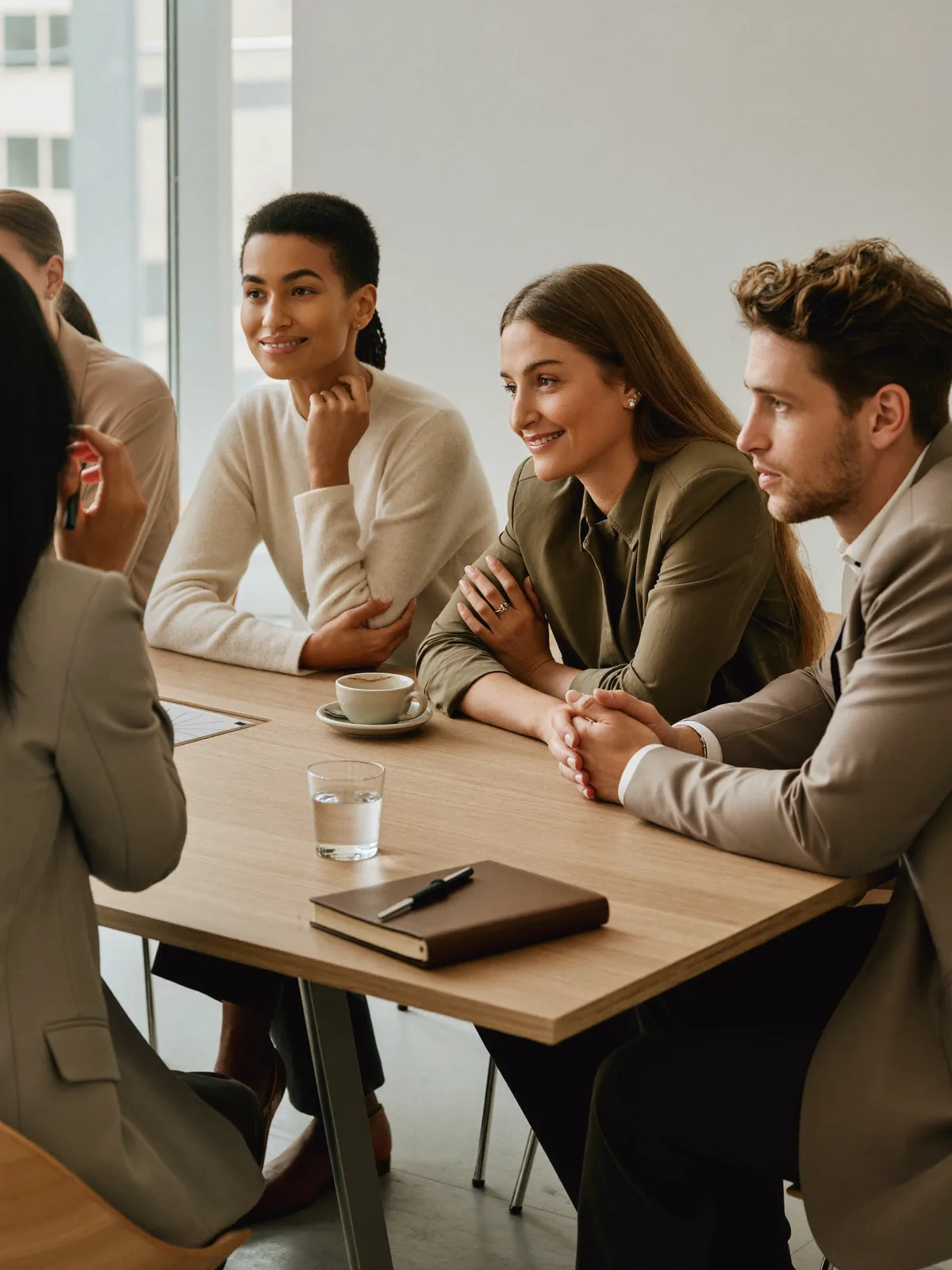 Kleine Gruppe von Führungskräften in einem Health-Workshop im Konferenzraum